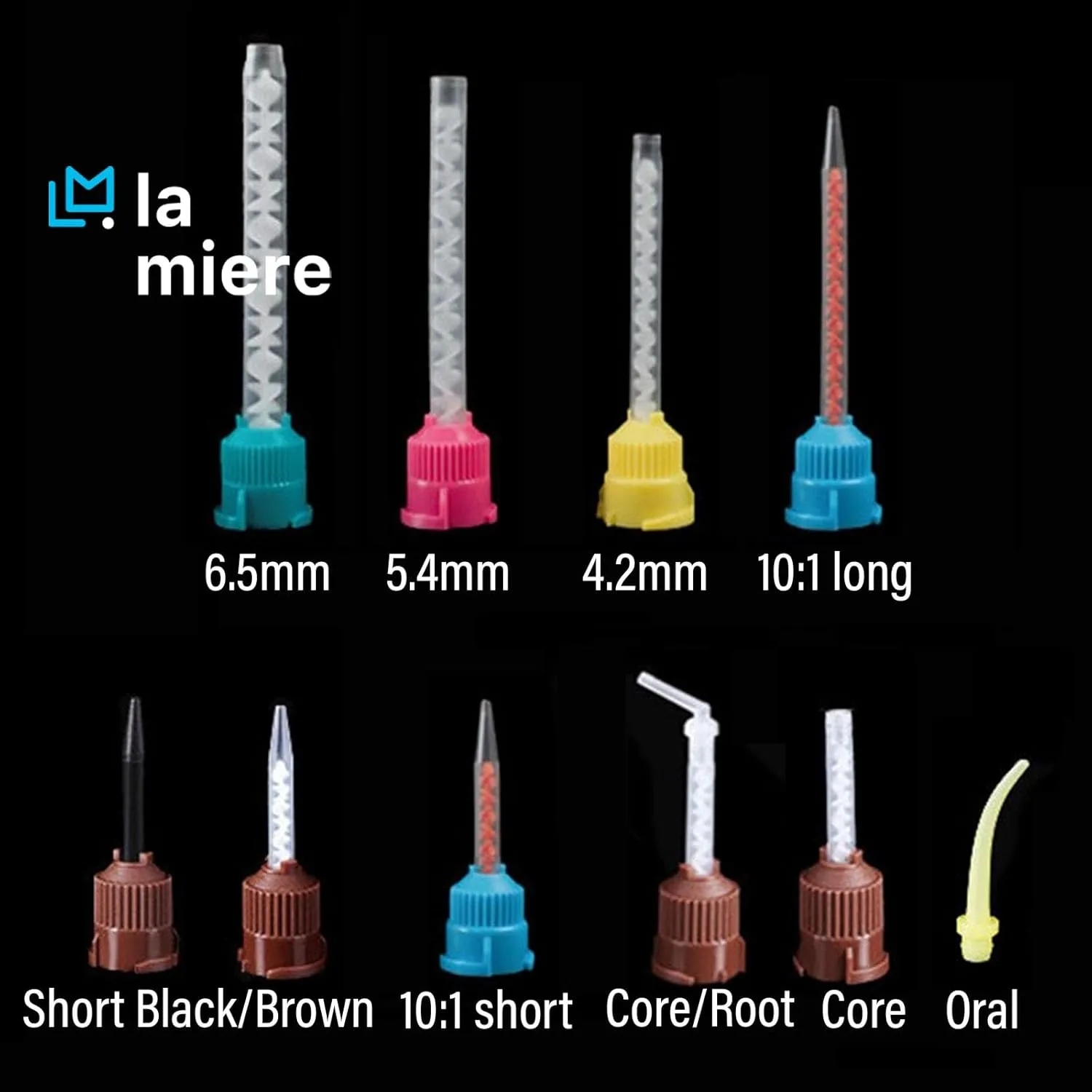 100 Pcs High Performance Impression Mixing Tips, HP T-Style Tips, Compatible with Impression Material Dispenser Systems Heavy Body (1:1 Large Heavy Body, Teal)