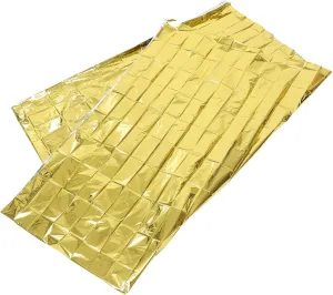 10pcs Emergency Thermal Rescuing Blanket Outdoor Blankets for Hiking Cycling and First Aid Lightweight Compact Sun Protection