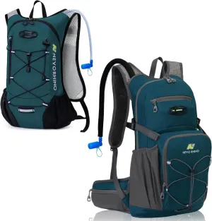 12L 18L Hiking Water Backpack with Water Bladder 2L/3L, Water Backpack for Women Men Lightweight Insulation Hydration Daypack Rucksack for Hiking, Cycling, Climbing, Camping