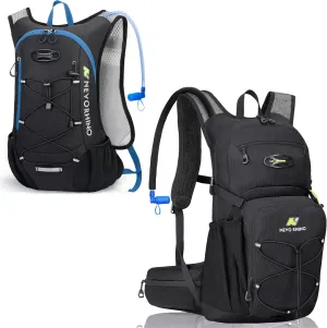 12L Running Backpack 18L Water Backpack with 2L-3L Water Bladder , Water Backpack for Women Men Lightweight Insulation Hydration Backpack Daypack for Hiking, Cycling