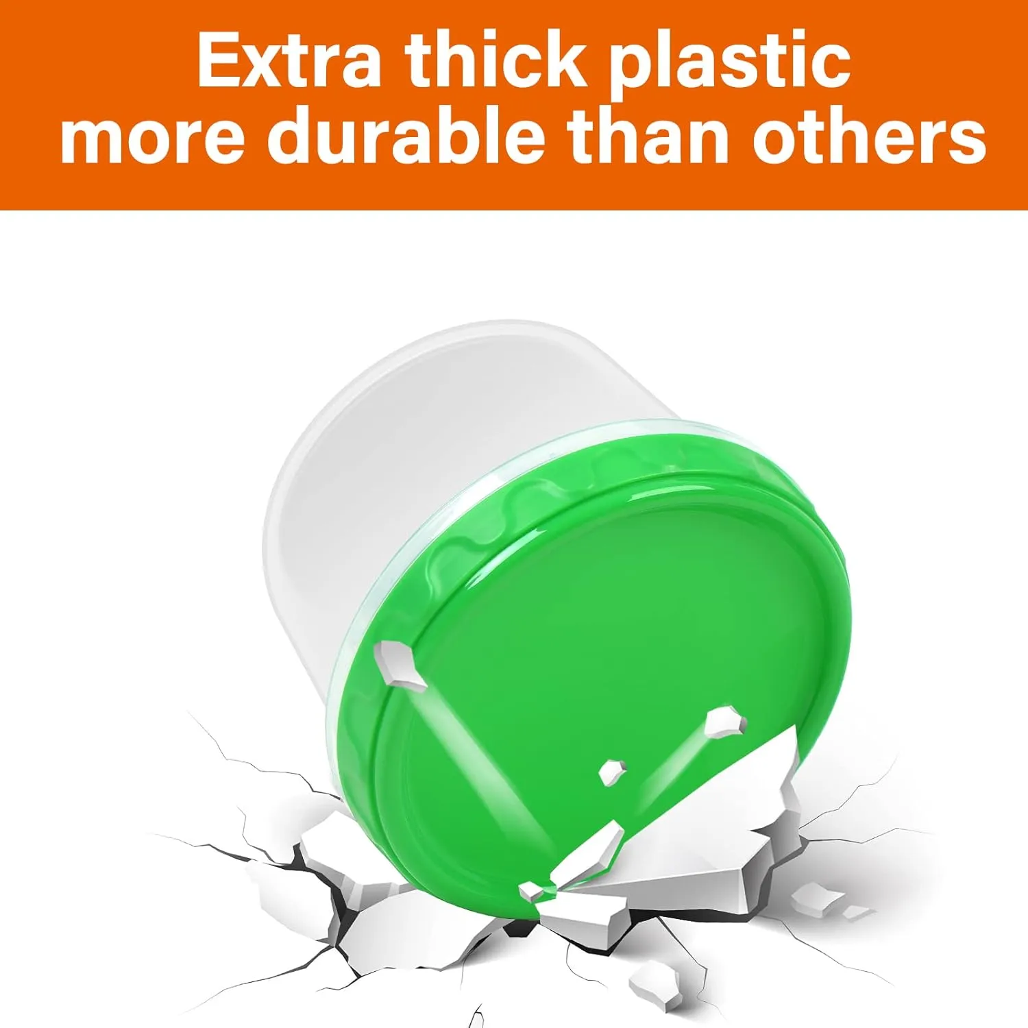 16 oz Plastic Freezer Containers with Lids 2 Cup Food Storage Container BPA Free Stackable Airtight Dishwasher Safe,12 Pack