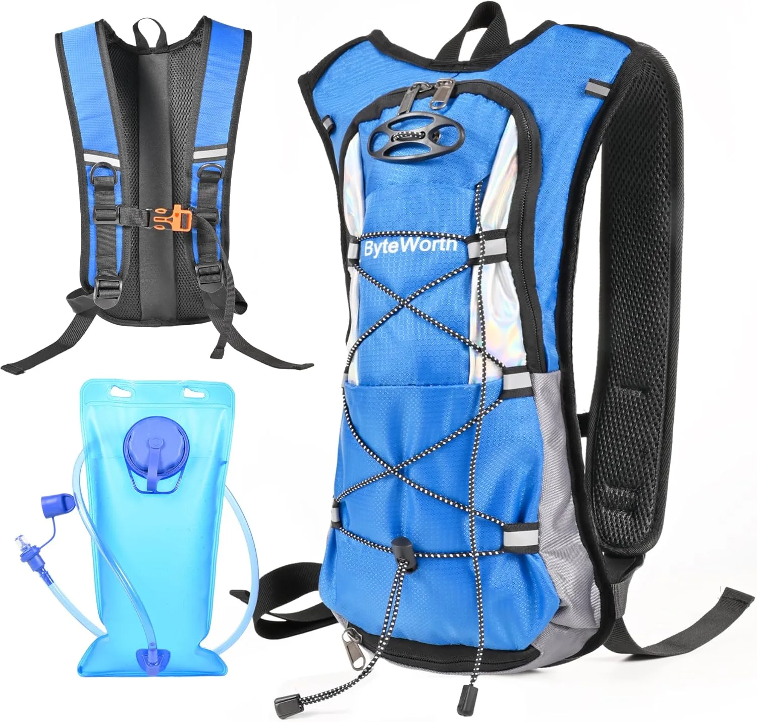 16L Hydration Backpack wtih 2L Leakproof Bladder & Emergency Whistle Ultralight Cycling Running & Camping Backpack for Outdoor Adventures (Men & Women) 2025 Upgrade