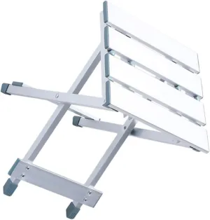 1pc Aluminum Alloy Portable Folding Stool Outdoor Camping Chair Sturdy Fishing Stool