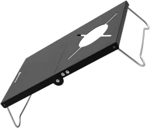 1Pc Camping Folding Table Portable BBQ Grill Table for Outdoor Picnic Black Lightweight Durable Design with Stability and Bearing Capacity for Camping