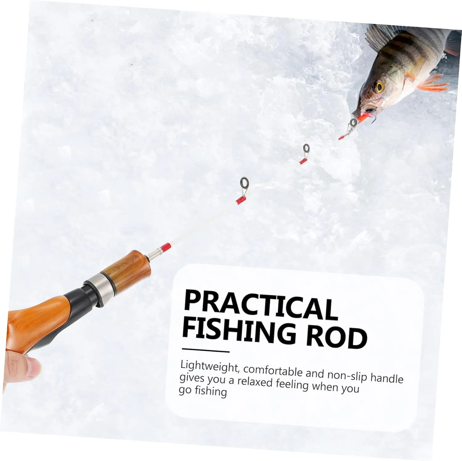 1pc Ice Fishing Rod Winter Fishing Pole Fishing Pole Holder Rods Fishing Tackle Fishing Tools