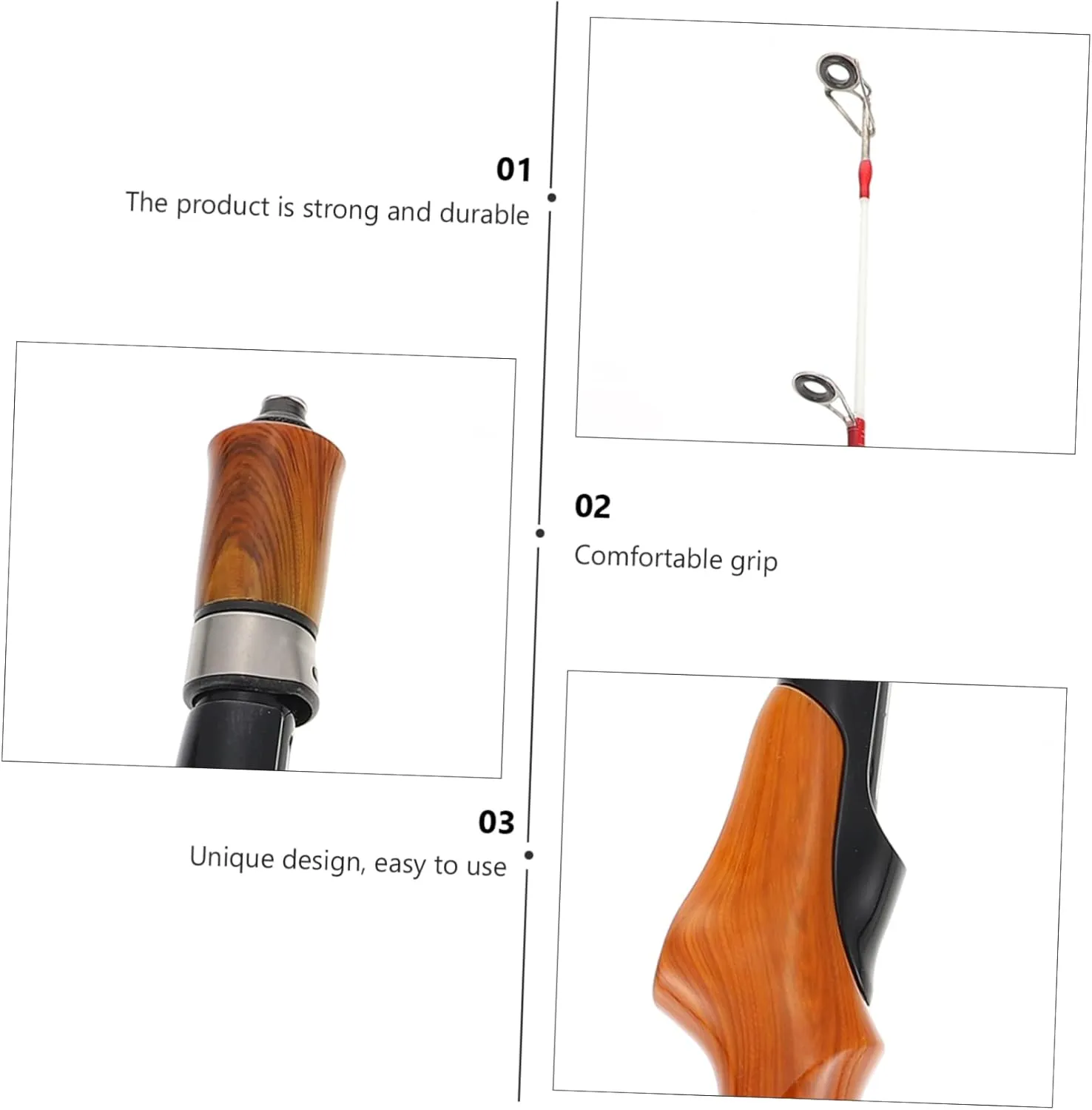 1pc Ice Fishing Rod Winter Fishing Pole Fishing Pole Holder Rods Fishing Tackle Fishing Tools