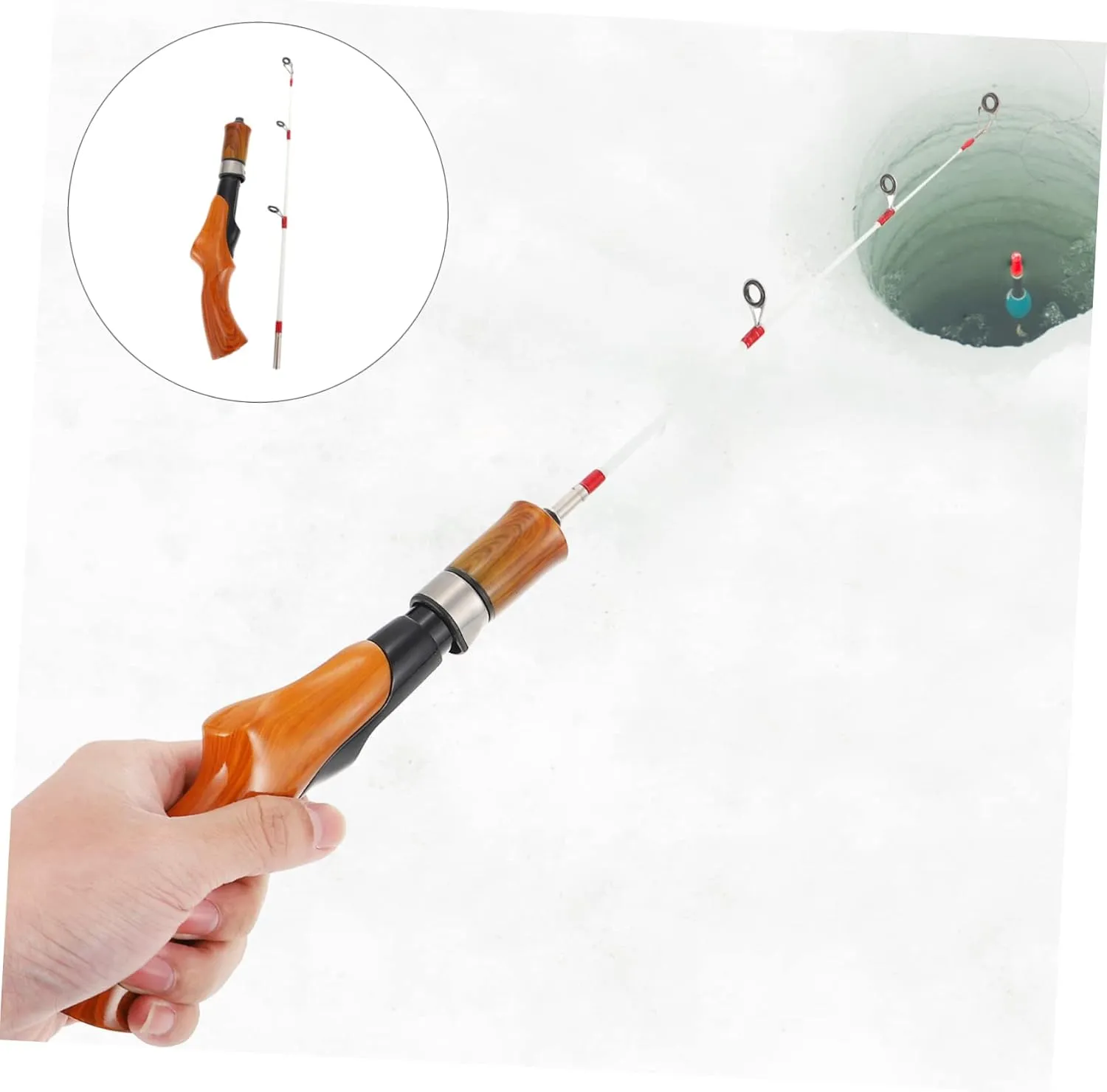 1pc Ice Fishing Rod Winter Fishing Pole Fishing Pole Holder Rods Fishing Tackle Fishing Tools