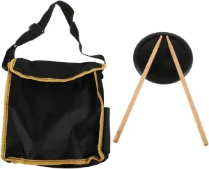 1Set Silent Drum Practice Pad with Bag Drumsticks Mute Practice Drum Pad for Drummers for Skill Improvement Drumming Compact Versatile Design
