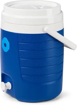 2 Gallon Portable Sports Cooler Water Beverage Dispenser, Insulated Cooler Dispenser, Majestic Blue 41150