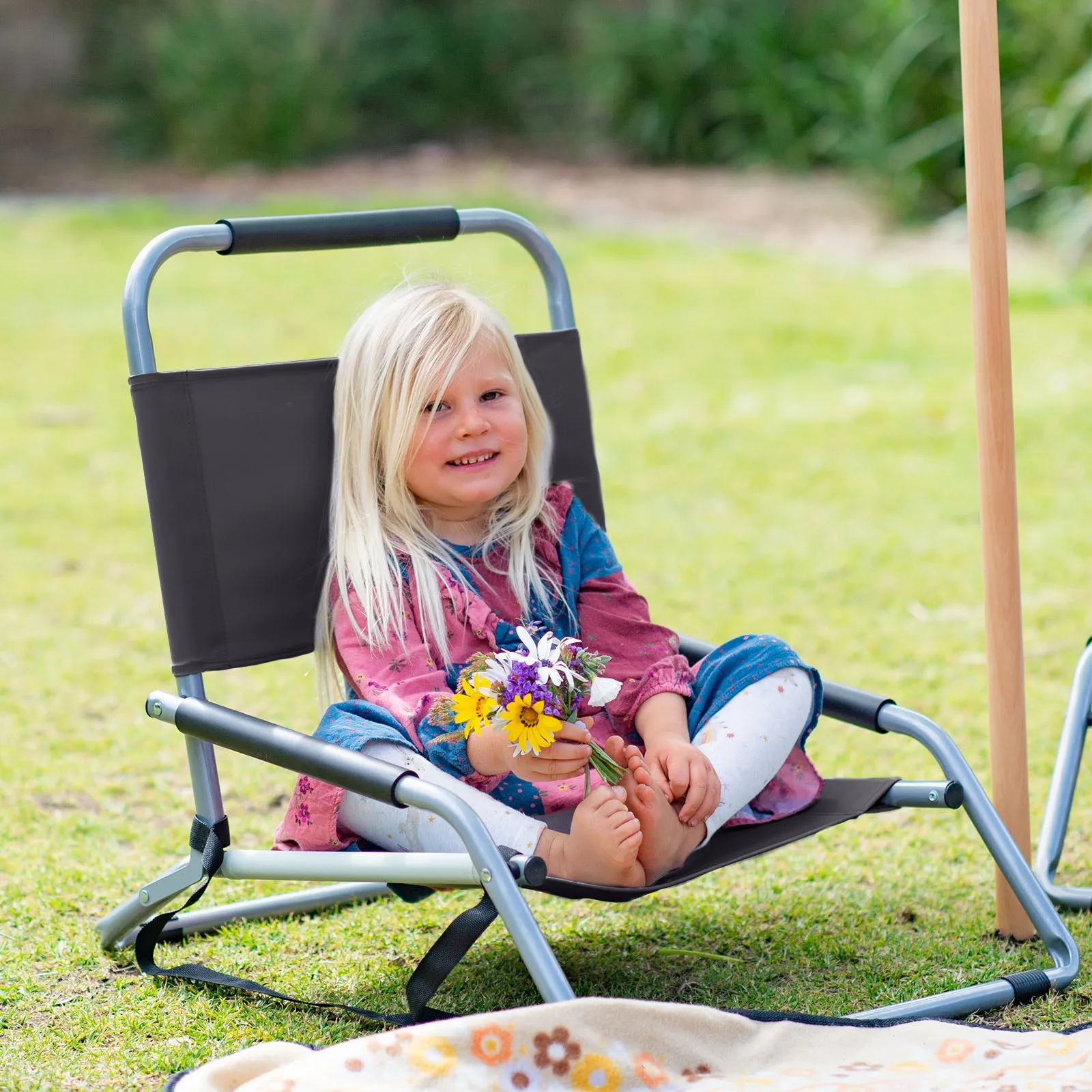 2 Outdoors Havana Trusted Folding Adaptive Portable - Outdoors Chair Camping Pack Beach Black Summer