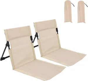 2 Pcs Foldable Pool Chairs, Portable Outdoor Chair for Poolside, Beach Chairs for Beach Poolside Camping Picnic Lawn Accessories (White)