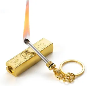 2024 Soft Flame Key Chain Lighter, Windproof and Waterproof Lighter, Metal Lighter, Retro Kerosene Lighter, Box (excluding Kerosene)