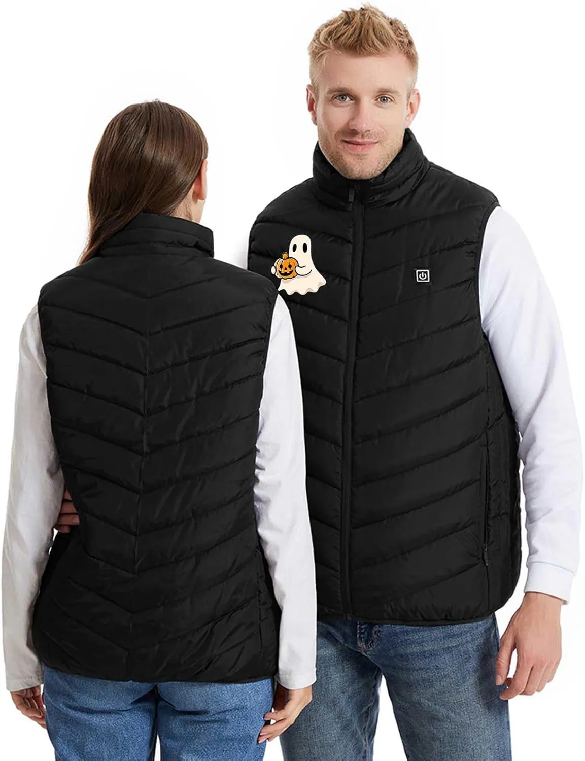2025 Men Women Heated Vest 9 Heating Zones Heated Gilet Heated Body Warmer 3 Adjustable Temperature Heated Waistcoat