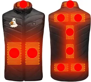 2025 Men Women Heated Vest 9 Heating Zones Heated Gilet Heated Body Warmer 3 Adjustable Temperature Heated Waistcoat