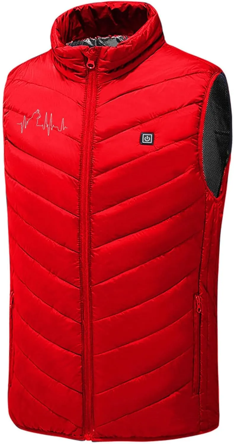2025 Upgraded Men Women Heated Vest with 3 Adjustable Temperature, Heated Body Warmer 9 Heating Zones Heated Gilet