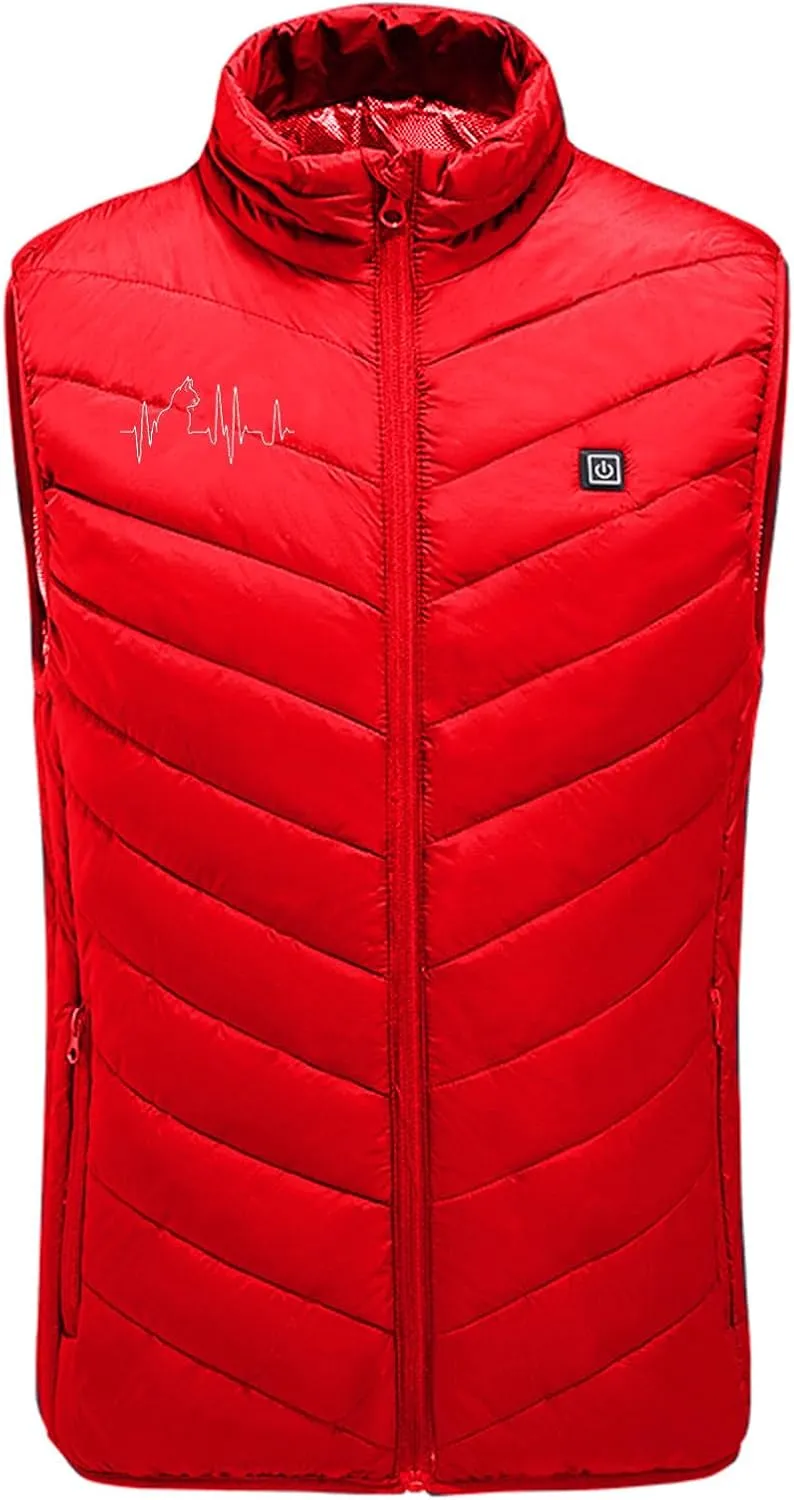 2025 Upgraded Men Women Heated Vest with 3 Adjustable Temperature, Heated Body Warmer 9 Heating Zones Heated Gilet