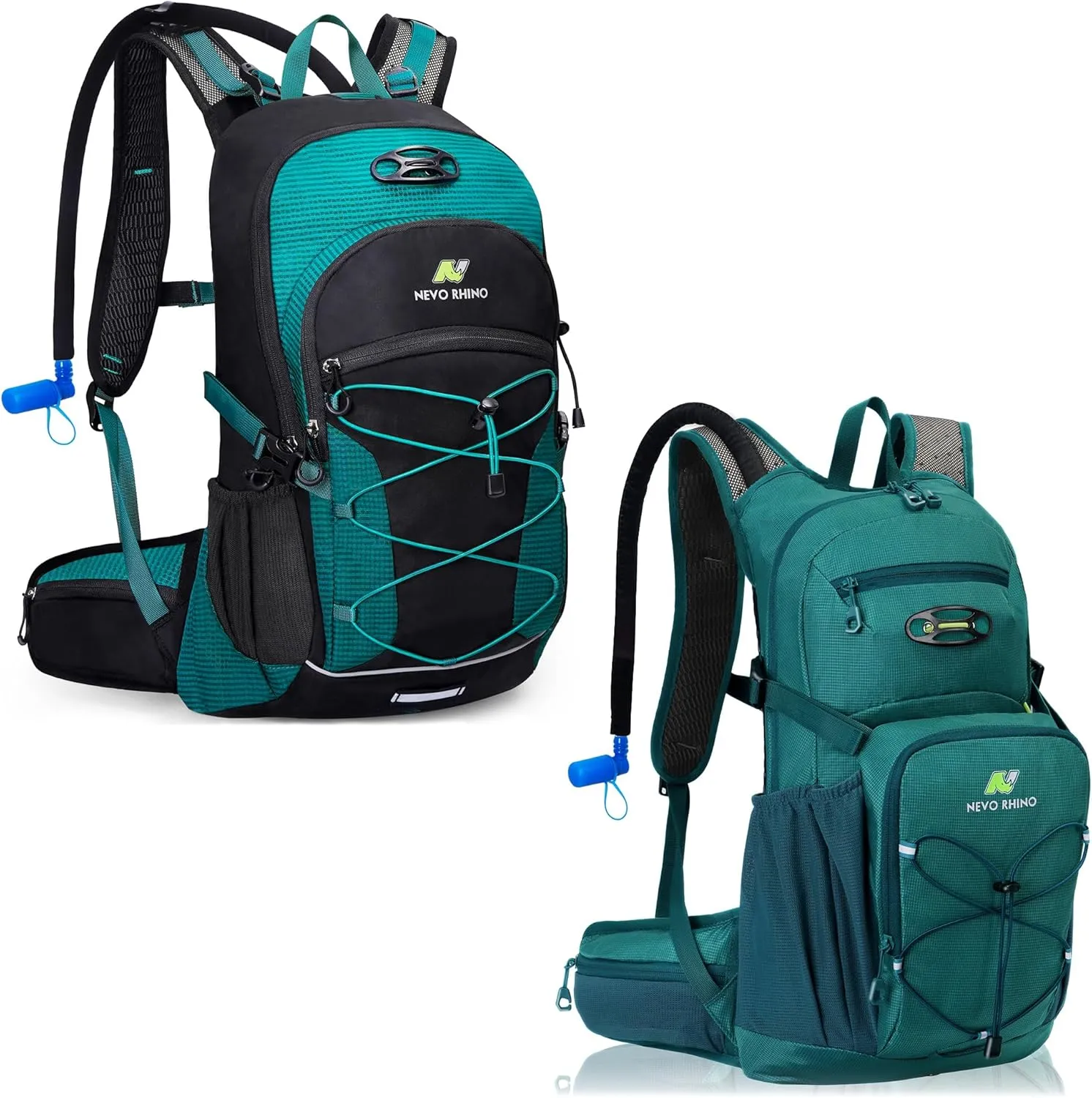20L  18L hiking water backpack with 2- 3L Water Bladder - High Flow Bite Valve - Hydration Backpack with Storage, Insulation Hydration Day Rucksack for Hiking Cycling, Hiking, Ski, Snow for Men, Women
