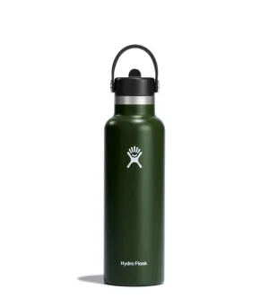 21 OZ STANDARD WITH FLEX STRAW CAP OLIVE