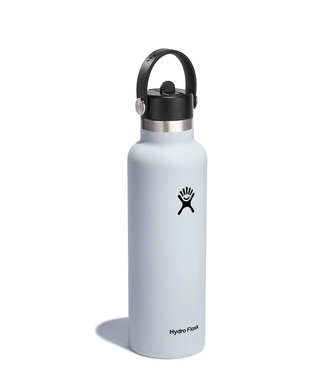 21 Oz Standard With Flex Straw Cap White