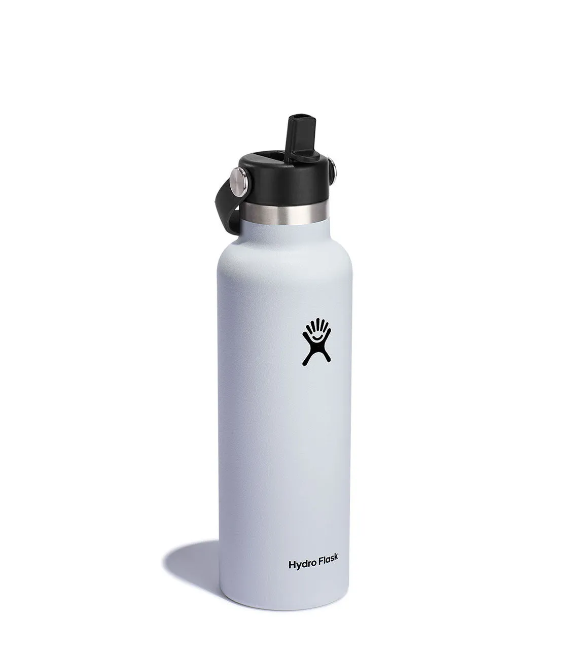 21 Oz Standard With Flex Straw Cap White