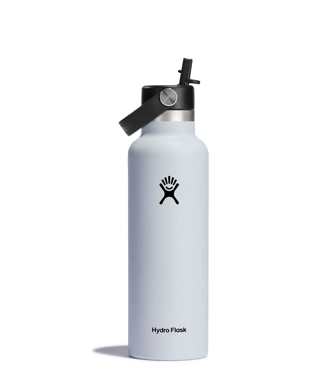 21 Oz Standard With Flex Straw Cap White