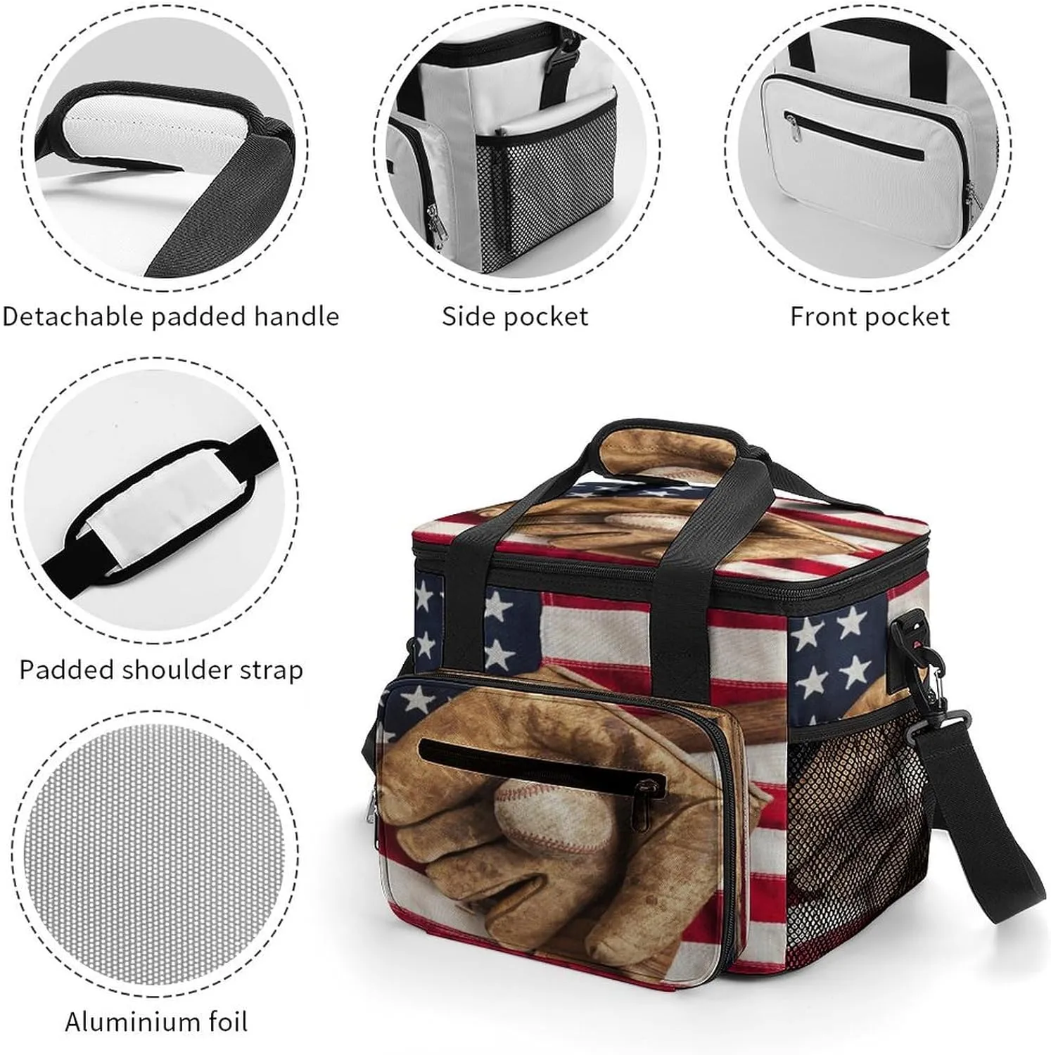 22.5L Insulated Camping Coolers Bag Large Leakproof Ice Chest for Beach Travel Picnic