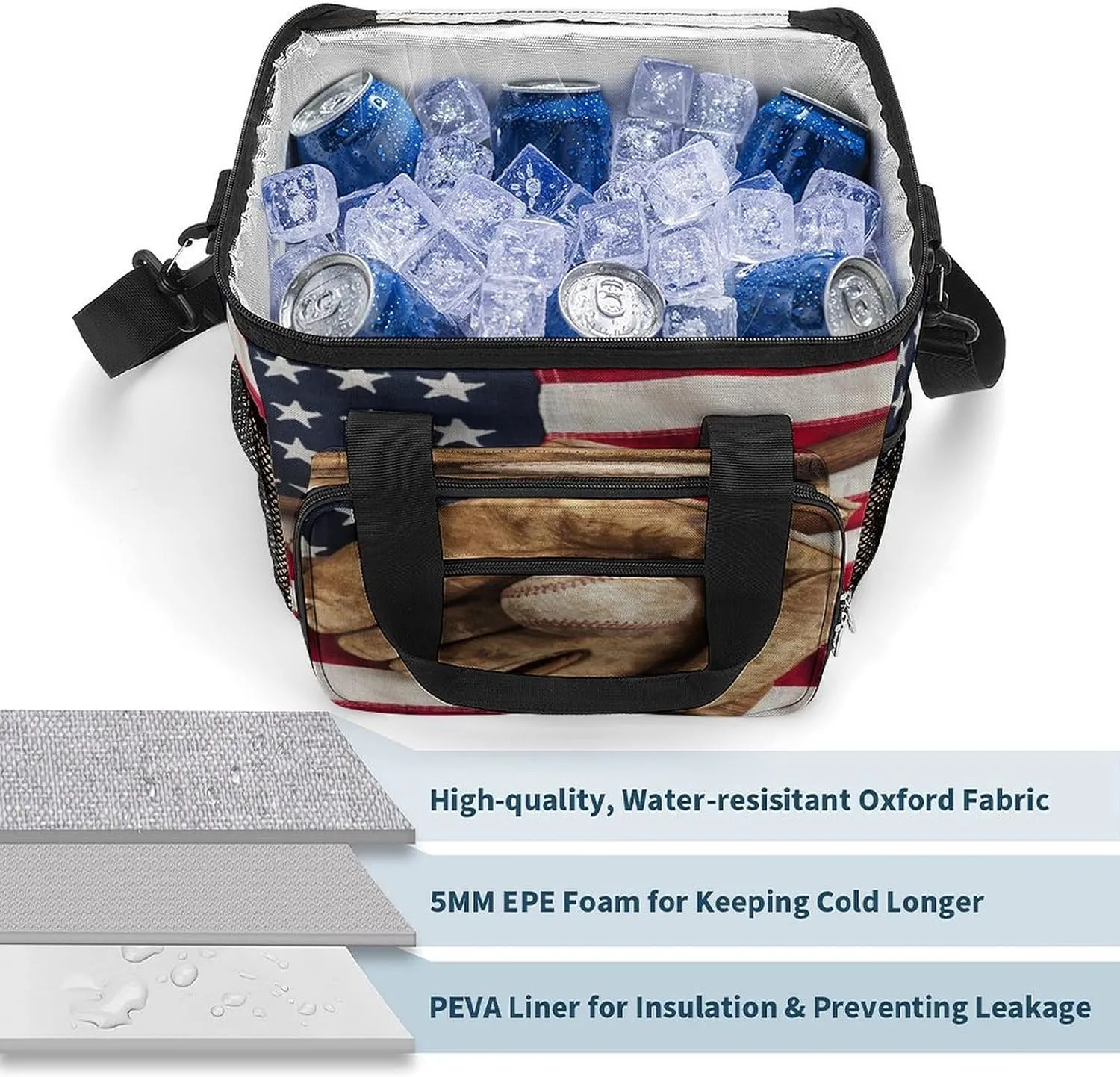 22.5L Insulated Camping Coolers Bag Large Leakproof Ice Chest for Beach Travel Picnic