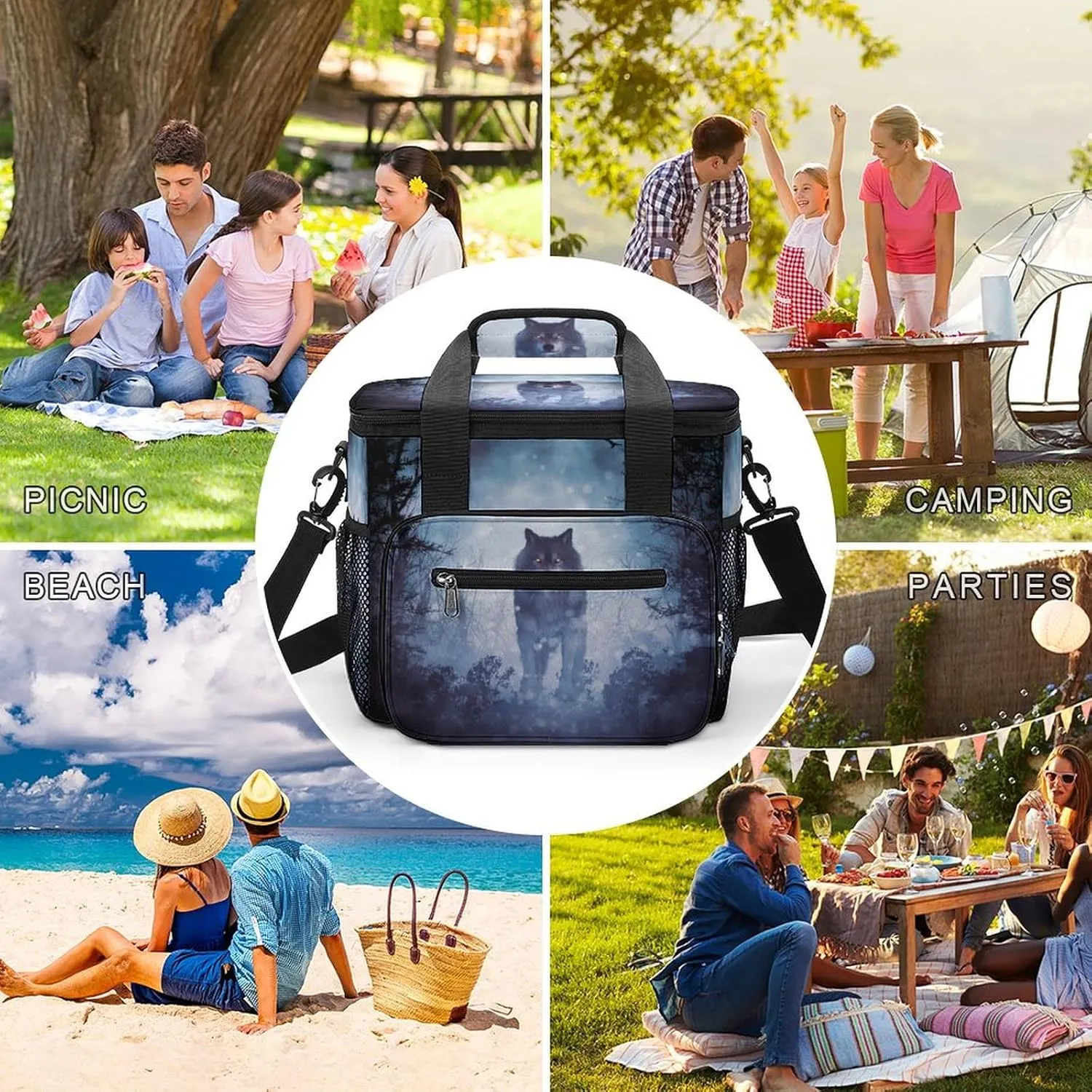 22.5L Insulated Camping Coolers Bag Large Leakproof Ice Chest for Beach Travel Picnic