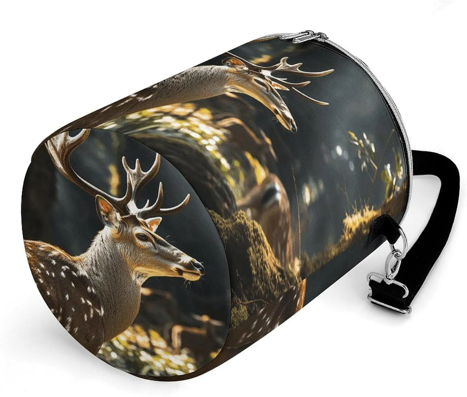 24 Cans Collapsible Soft Cooler Bag,Deer in Wild Large Leakproof Camping Cooler,Portable Travel Cooler for Picnic, Camping, Beach, Trip