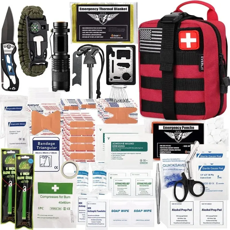 250 Pieces Survival First Aid Kit