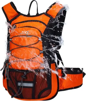 2L Insulated Hydration Backpack with Leak-Proof Bladder - Orange
