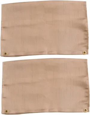 2Pcs Fire Resistant Cloth Insulation Mat Heat Insulation Blanket for Outdoor BBQ Camping and Emergency Use Fire Retardant