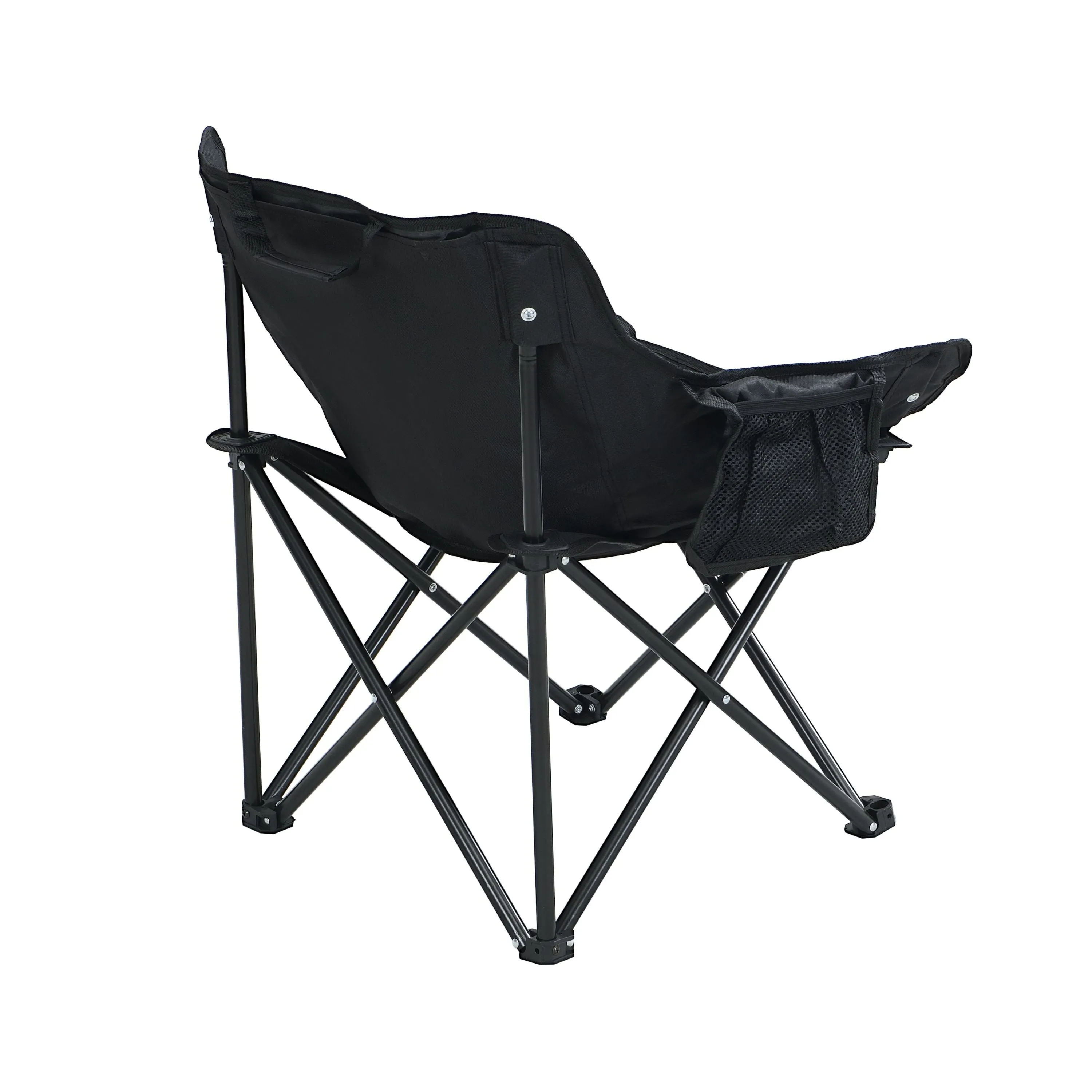 2PCS Folding Outdoor Camping Chairs – Portable Lawn Chairs with Carry Bag – Lightweight & Compact – Black