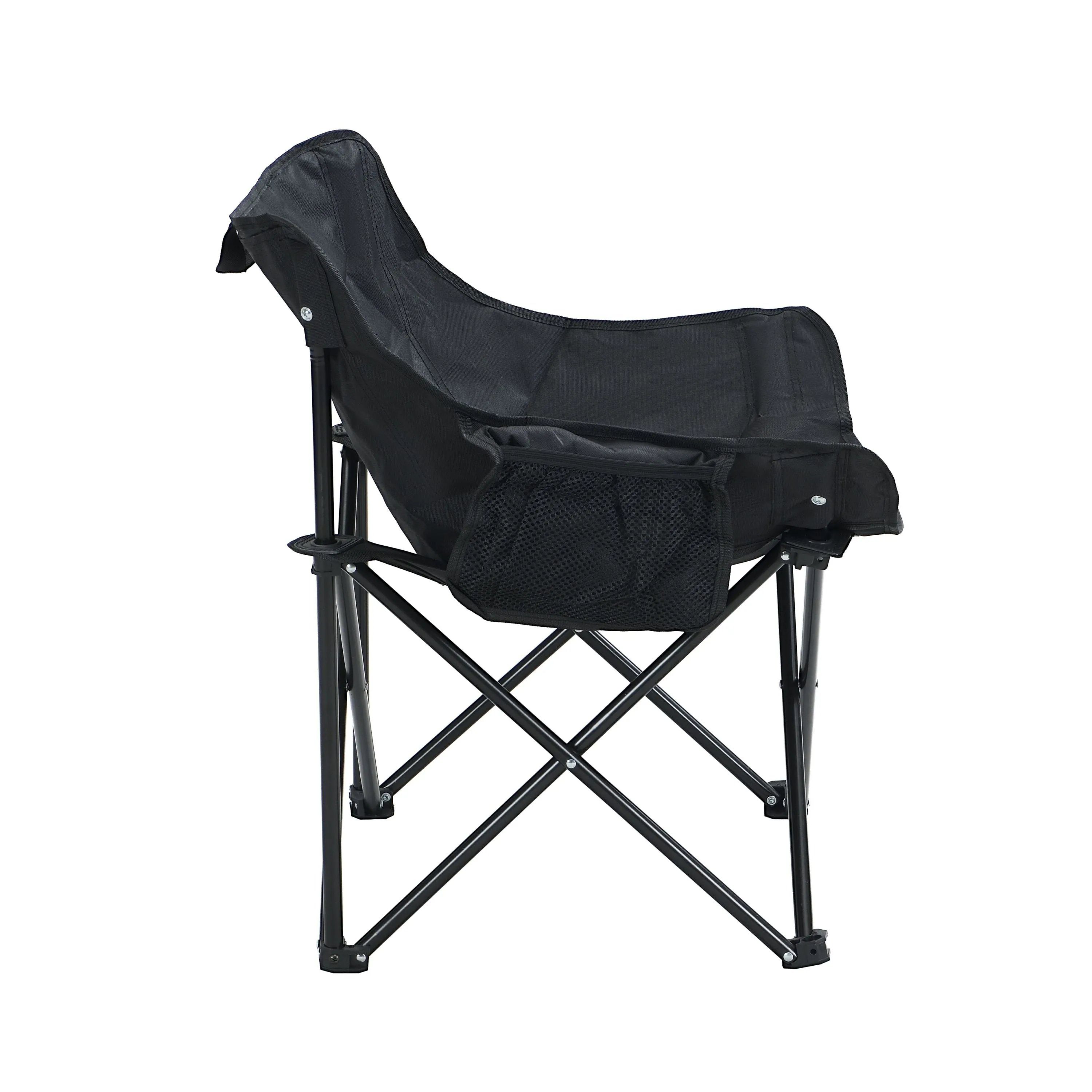 2PCS Folding Outdoor Camping Chairs – Portable Lawn Chairs with Carry Bag – Lightweight & Compact – Black