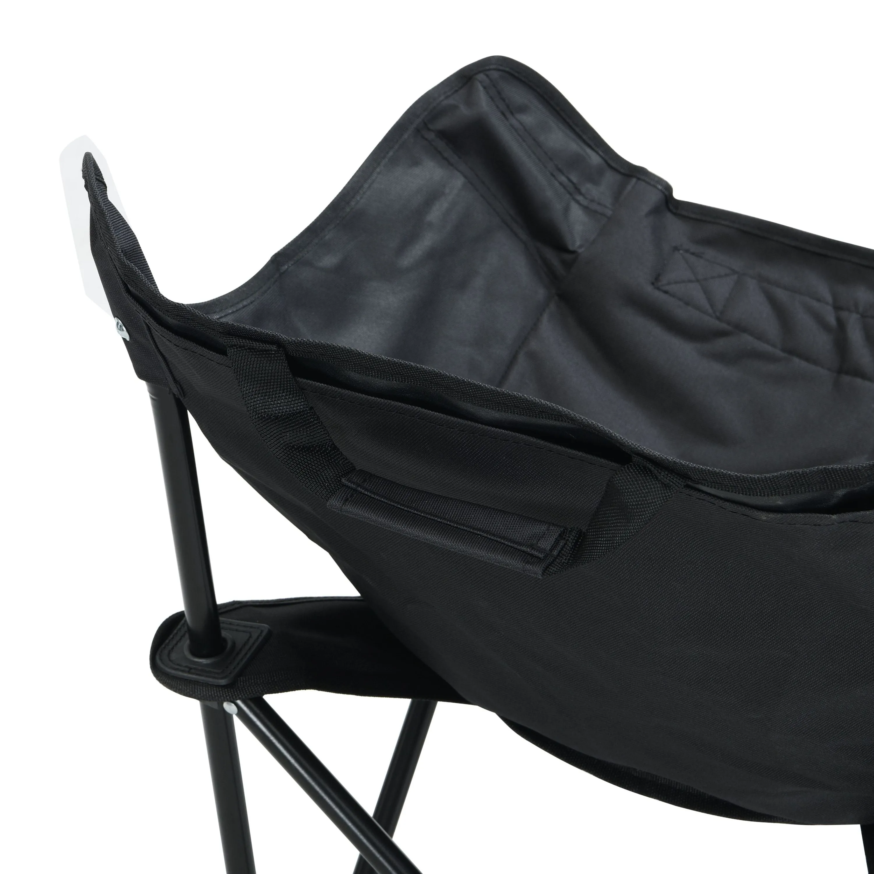 2PCS Folding Outdoor Camping Chairs – Portable Lawn Chairs with Carry Bag – Lightweight & Compact – Black