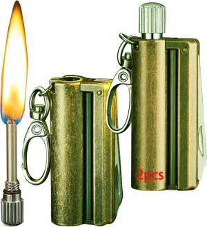 2pcs Permanent Match - Reusable Flint Fire Starter for Camping & Survival | Emergency Fire Starter with Ferro Rod & Striker(B)