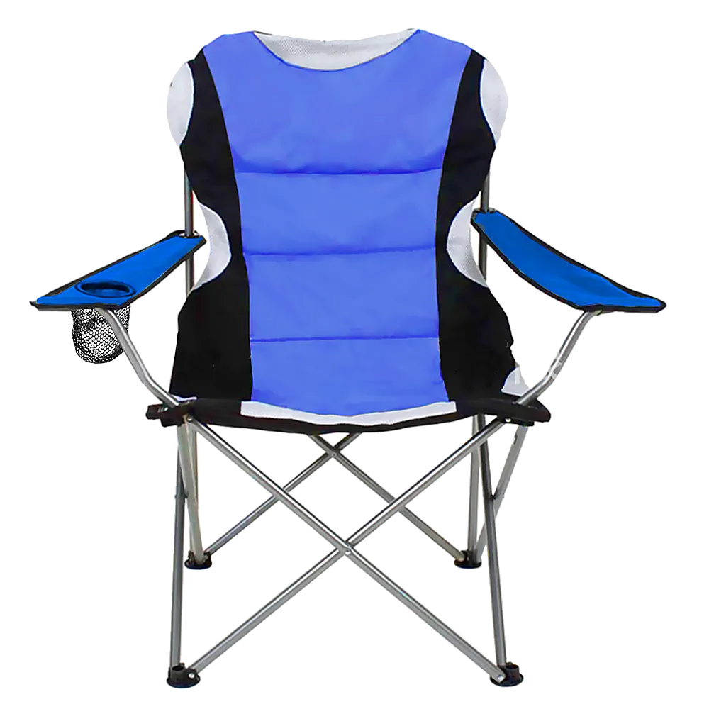 2x Folding Camping Arm Chairs Portable Outdoor Garden Fishing Tourer