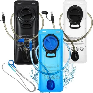 3 Pcs Hydration Bladder 2 Liter with Clean Flexible Brush Leak Proof Water Reservoir Military Water Bladder Water Pouch Hydration Pack for Biking Hiking Running Camping