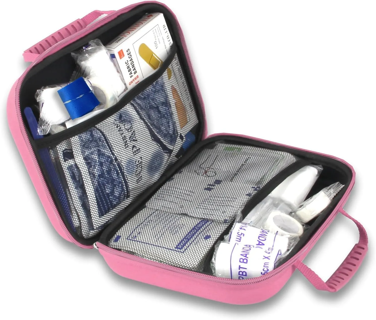 300PCS Home First Aid Kit for Hiking Car Home Emergency Kit First Aid Bag Multiple Purpose Outdoor Backpacking Gear for Disaster Preparedness Pink