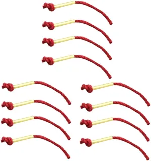 3sets Aluminum Sleeve Fire Starter Rope Waxed Jute Wick for Camping Emergency Preparedness Family Parties 4pcs*3