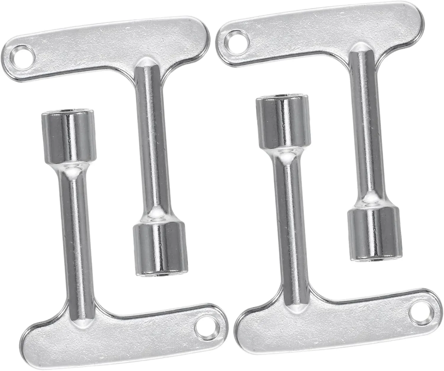 4pcs Elevator Elevator Lock Water Shut Off Tool Keys for Elevator sillcock Emergency Lift Door Radiator Socket Service Keys Train Fireplace Zinc Alloy