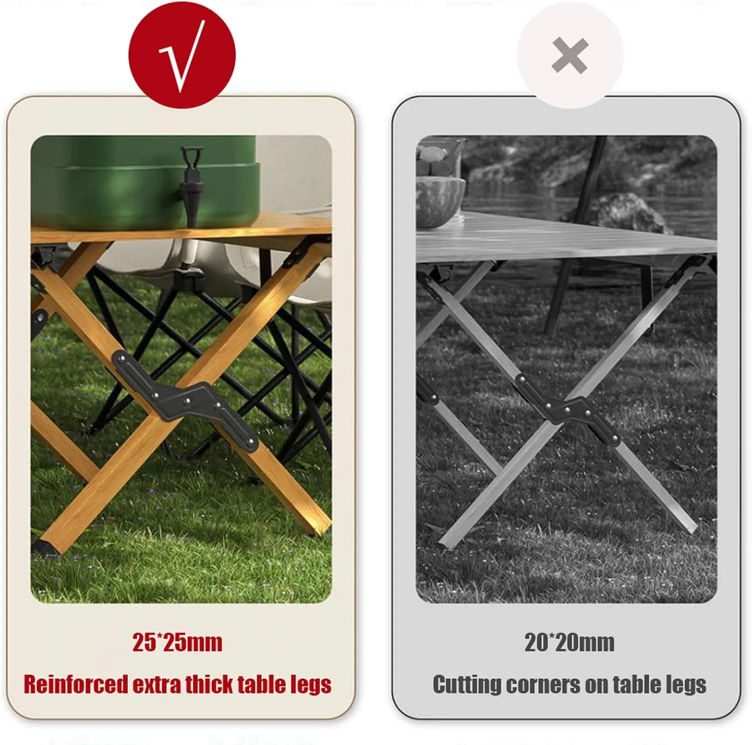 5-PCS Folding Camping Table airs Portable Outdoor Lawn airs and Aluminum Roll-up Table with Carrying Bag, Lightweight Picnic Table and airs for Patio Garden BBQ