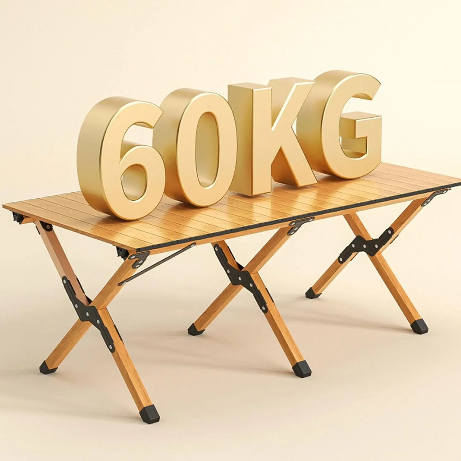 5-PCS Folding Camping Table airs Portable Outdoor Lawn airs and Aluminum Roll-up Table with Carrying Bag, Lightweight Picnic Table and airs for Patio Garden BBQ