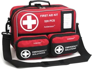 520 Piece Large First Aid Kit – Emergency Survival Kit for Car, Home, Camping, and Travel – Compact Medical Kit for Roadside Emergencies, Outdoor Adventures, and Everyday Safety – Camping Essentials
