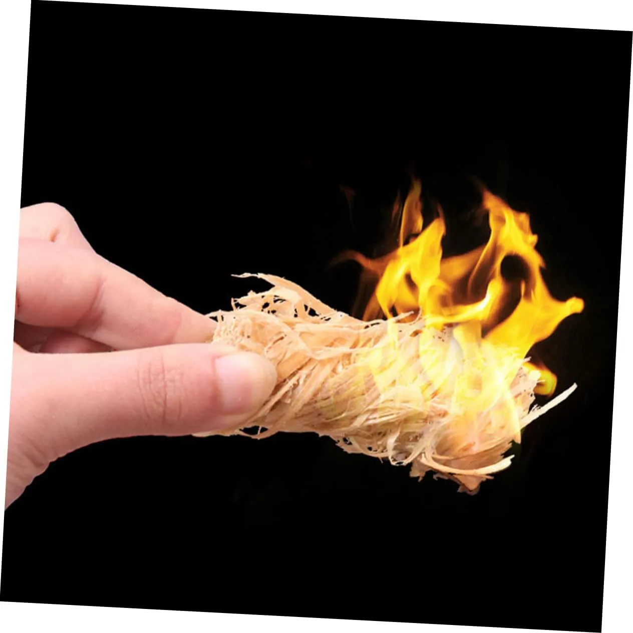 64pcs Natural Wooden Fire Lighters for Campfires BBQ and Fireplace Compact Lightweight Easy to Use for Outdoor Activities and Camping