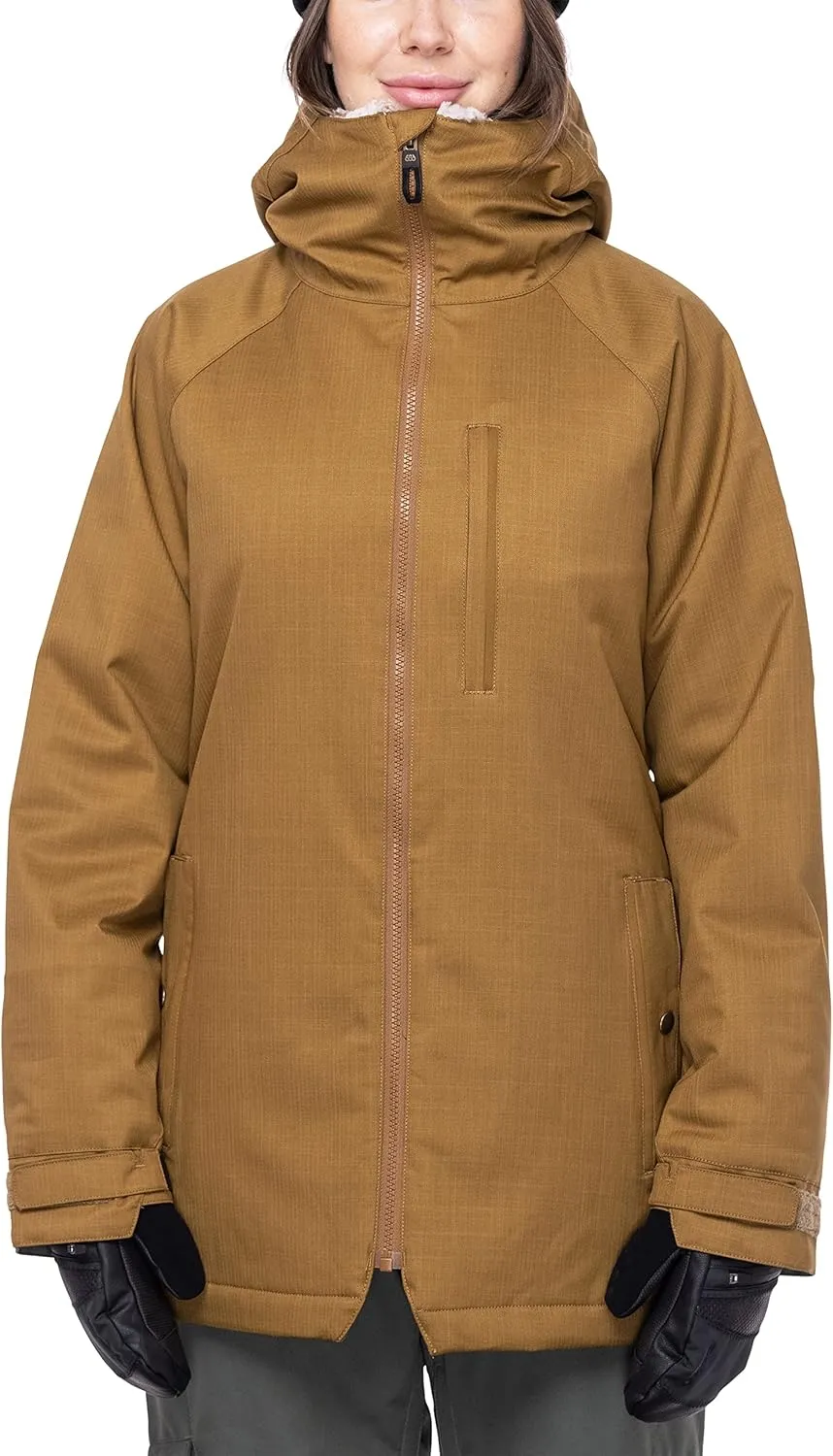686 Women's Dream Jacket - Insulated Coat with 2-Layer Fabric Design, Faux Fur and Fleece Lining - Water & Weather Resistant