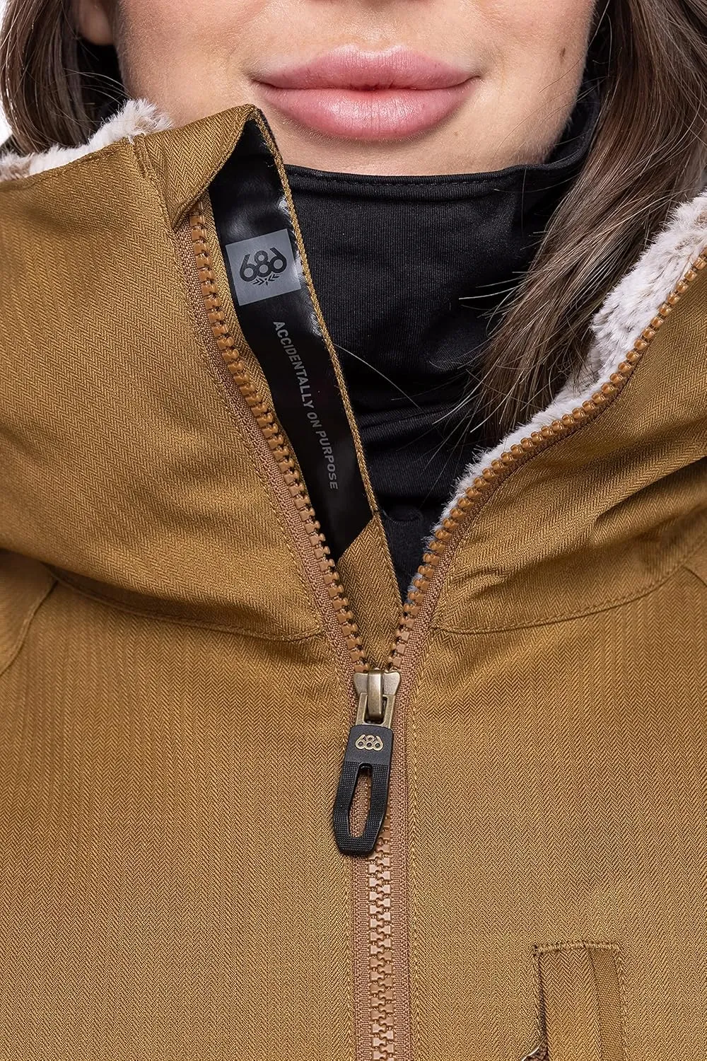 686 Women's Dream Jacket - Insulated Coat with 2-Layer Fabric Design, Faux Fur and Fleece Lining - Water & Weather Resistant