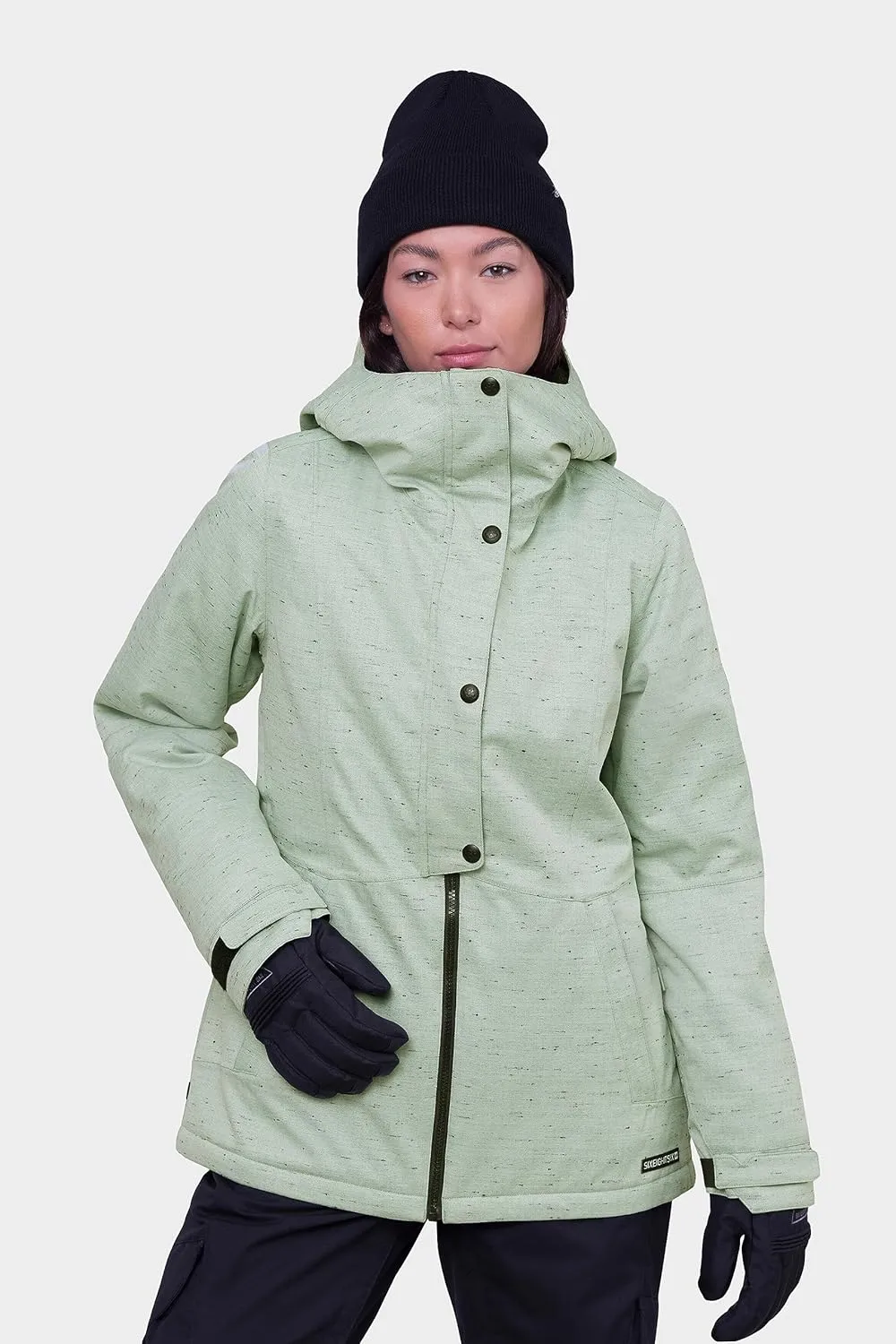 686 Women's Rumor Insulated Jacket - 2-Layer Fabric Design with Sherpa Lining & Inner Collar - Water & Weather Resistant