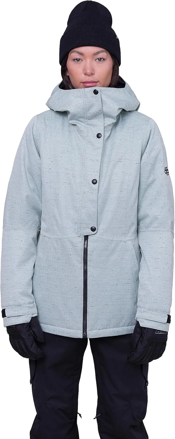 686 Women's Rumor Insulated Jacket - 2-Layer Fabric Design with Sherpa Lining & Inner Collar - Water & Weather Resistant