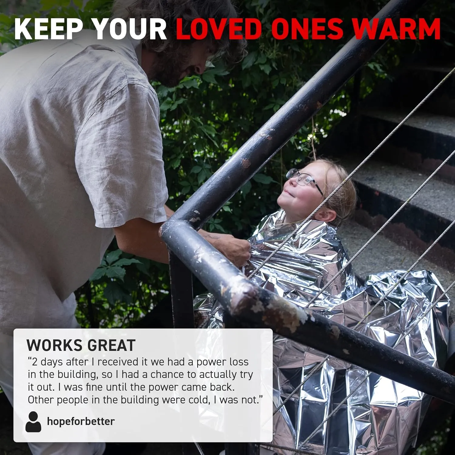 72 HRS Extra Large MIL-SPEC Emergency Mylar Thermal Blanket (Pack of 60) Heat Space Survival Blankets for Car, First Aid Kit, Hiking, and Shelter